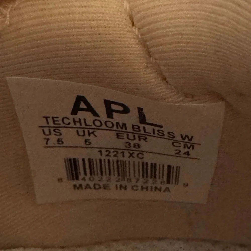 APL Women's Cream Slip-On Sneakers sz 7.5 price firm!